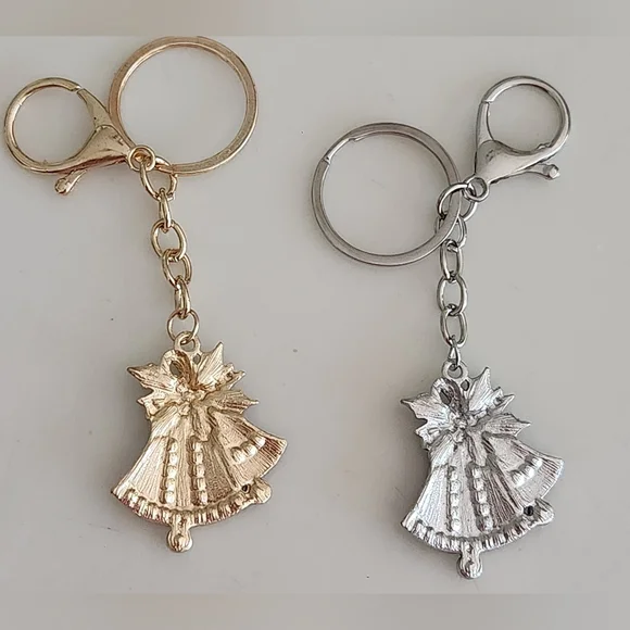 Christmas Bag Charm Or Key Ring..New In Packaging! Great Stocking Stuffers! - Picture 2 of 2